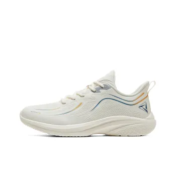 PEAK Qingyi Running Shoes Men Low Top Canvas White