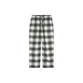 Hollister Pajama Pants Men's Dark Olive Plaid