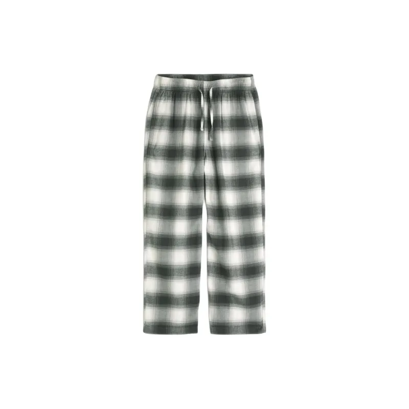 Hollister Pajama Pants Men's Dark Olive Plaid-0