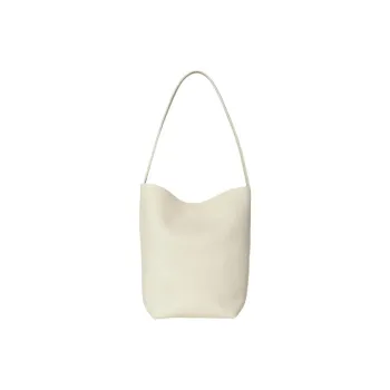THE ROW N/S Park Leather Tote Bag, Shopping Bag, Handbag Small Size Women's Ivory White