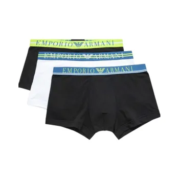 EMPORIO ARMANI Logo Embroidered Three Pack Boxers