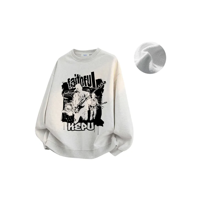 Kepu Fleece Lined Hoodies & Sweatshirts Unisex-31