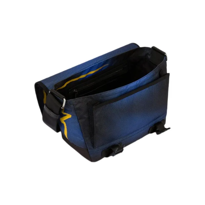 MOSCHINO Polyester Messenger Bag Crossbody Bag Shoulder Bag Medium Size Men's Blue-2