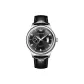 Black Leather Jet Black Dial