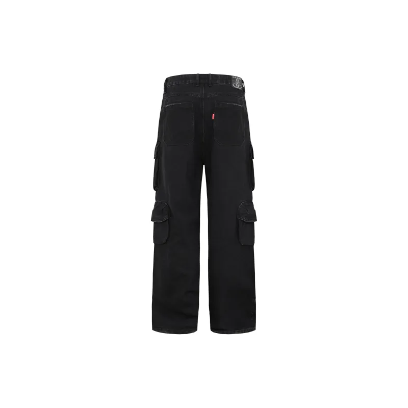 BIPOLAR Urban Techwear Cargo Pants Unisex Black-1