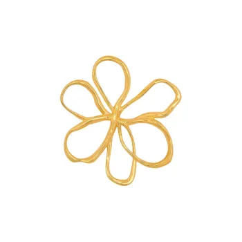 Oscar De La Renta Threaded Flower Brooch