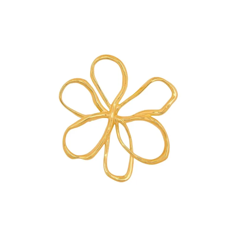 Oscar De La Renta Threaded Flower Brooch-0