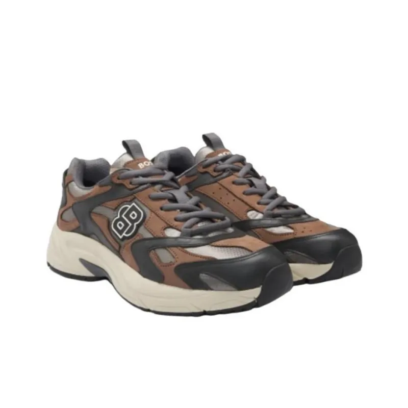 HUGO BOSS Low Top Casual Shoes Men's Brown-2