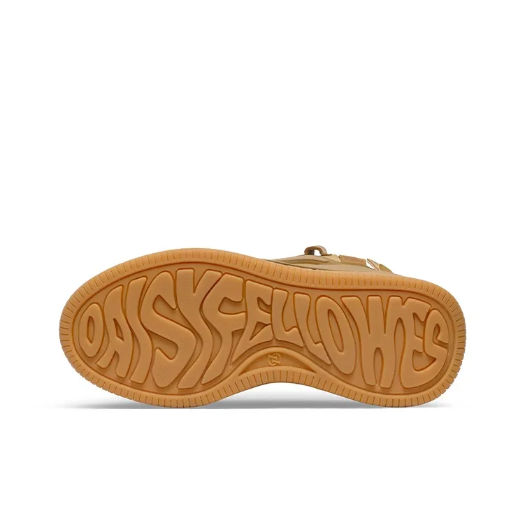 Daisy Fellowes Rocket 001 Cushioned Wear-Resistant Height Increasing Low-Top Skateboard Shoes Unisex Khaki-3