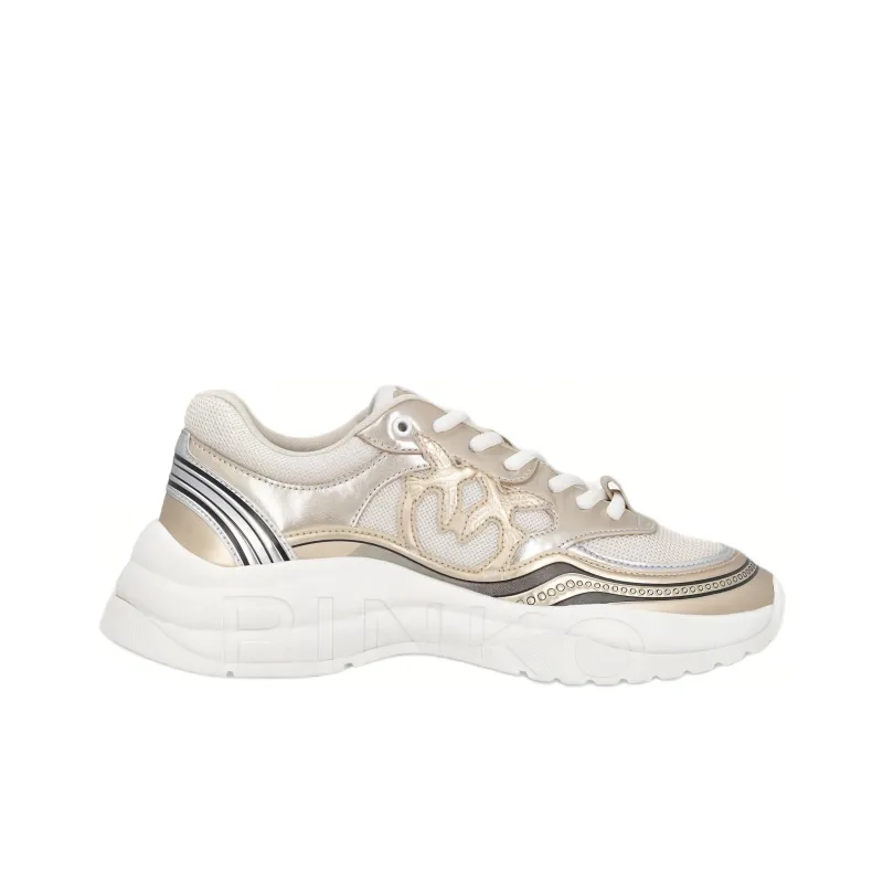 PINKO Metallic Detailed Sneakers Women's-1