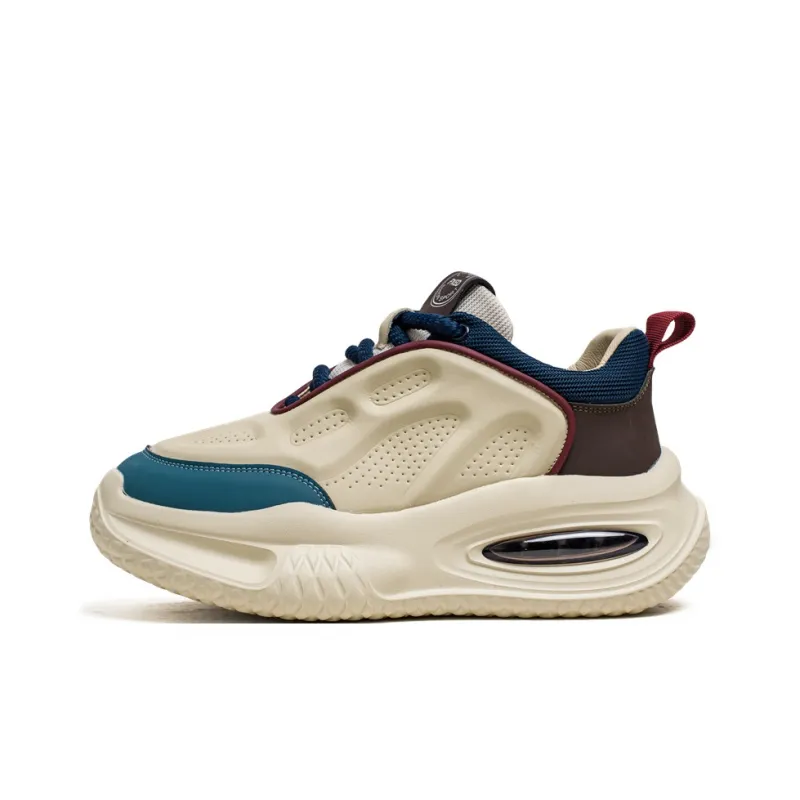 Wooden Rabbit Cushioning, Slip Resistant, Abrasion Resistant, Height Increasing Low Top Chunky Sneakers Men's-5