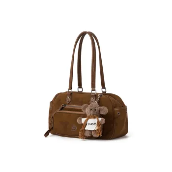 JACD PU Handbag, Shoulder Bag Regular Women's Sun Dried Brown/Chocolate