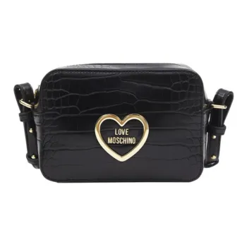 LOVE MOSCHINO Synthetic Leather Small Square Bag Crossbody Bag Shoulder Bag Women's Black