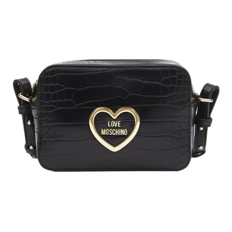 LOVE MOSCHINO Synthetic Leather Small Square Bag Crossbody Bag Shoulder Bag Women's Black-0