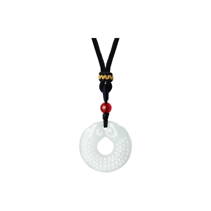 CHOW TAI SENG Necklaces Pale Greenish White Jade Unisex-0
