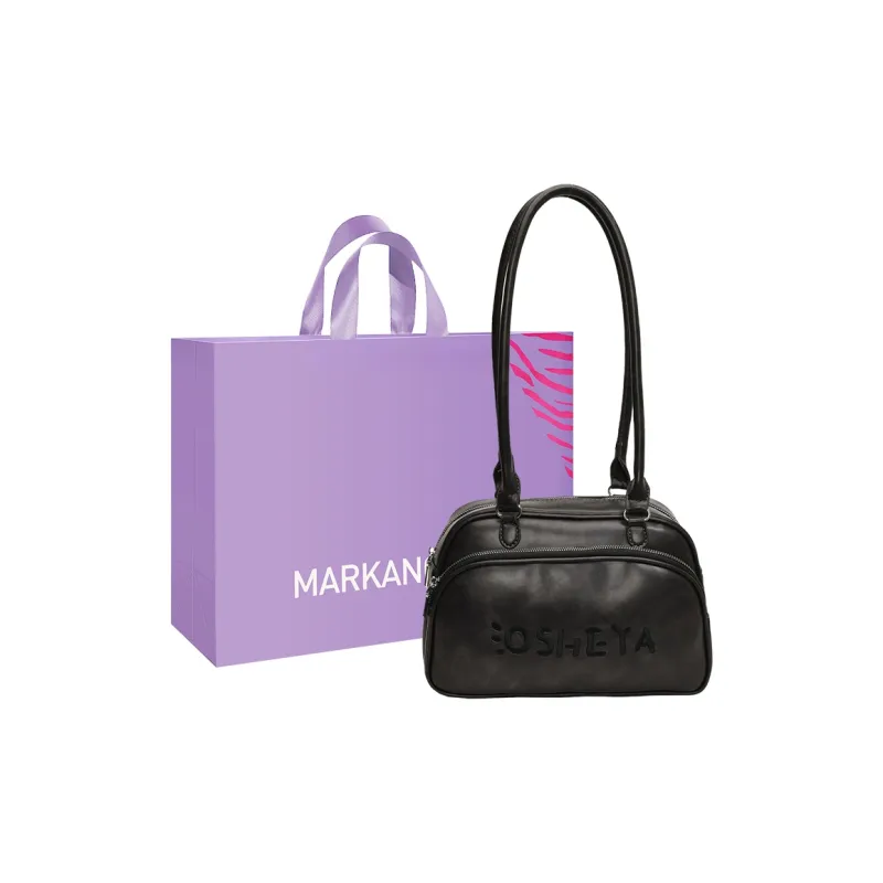 MARKANGARO PU Bowling Bag Regular Women's Black/Brown/Coffee-0