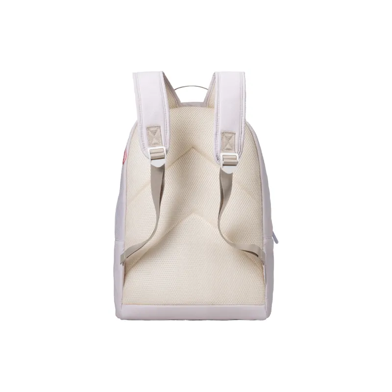 FINITE LOOP Recycled Material Student Backpack Regular Unisex Beige-2