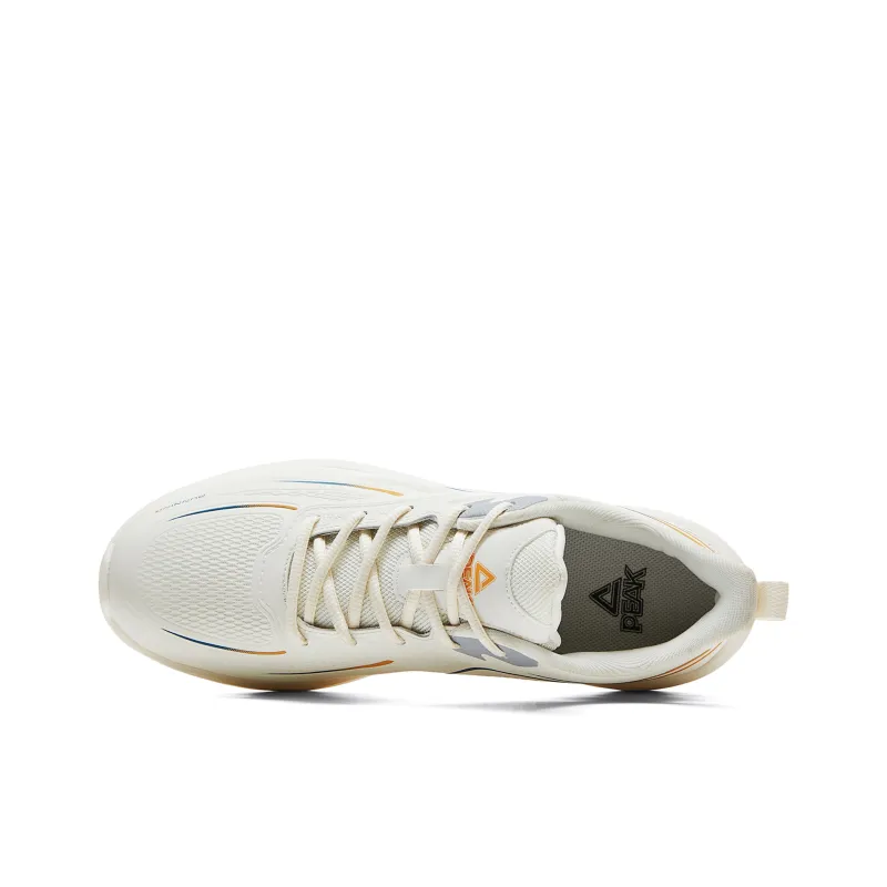 PEAK Qingyi Running Shoes Men Low Top Canvas White-3