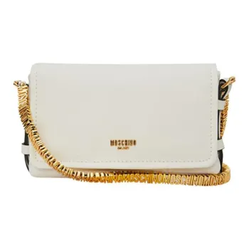 MOSCHINO Sheepskin Crossbody Bag Shoulder Bag Mini Women's White