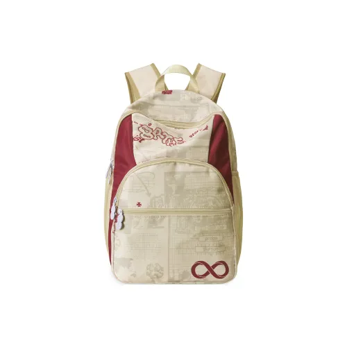 8atheist Polyester Backpack Unisex Beige