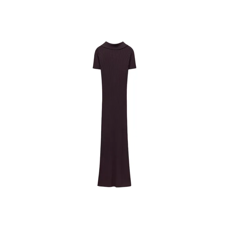 ZARA Short-Sleeved Dresses Women's Purple-1
