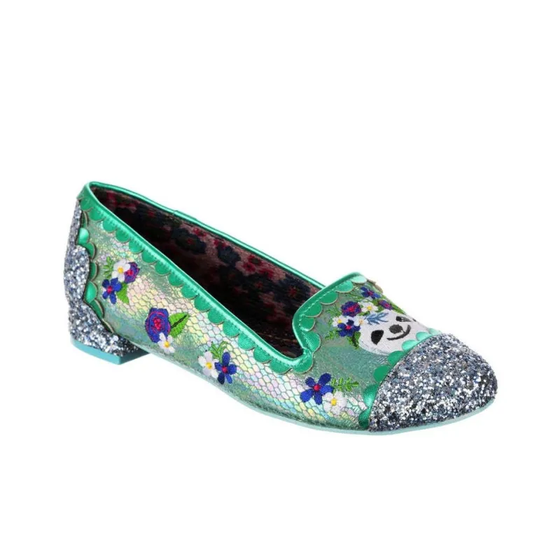 IRREGULAR CHOICE Slow Much Love Casual Single Shoes Women's Green-2