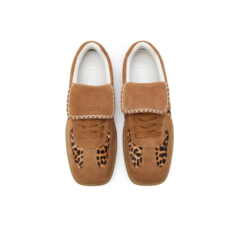 Staccato Low Top Skateboard Shoes Women's Brown-4