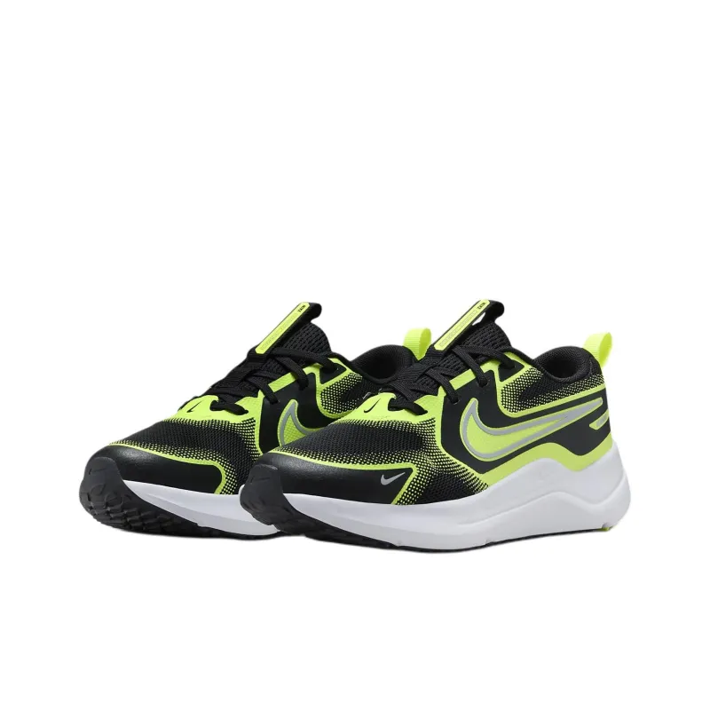 Nike Cosmic Runner Slip Resistant, Abrasion Resistant, Breathable Low Top Kids' Running Shoes Black Yellow Unisex-2