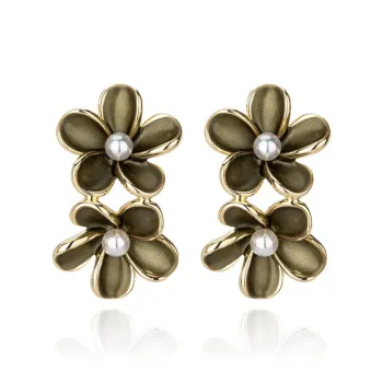 QLADY S925 Silver Stud Earrings Women's