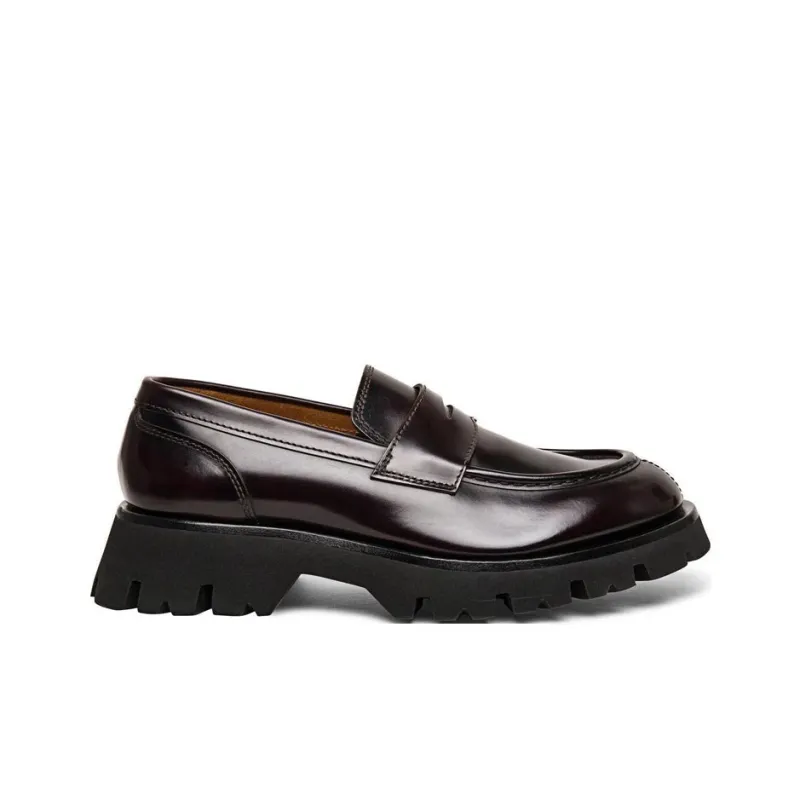 Santoni Alfie Loafers Men's Burgundy-1