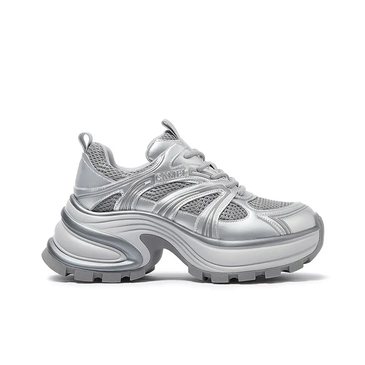 CAMEL Shock Absorbers With Slip Resistant Features Low Top Chunky Sneakers Women's-1