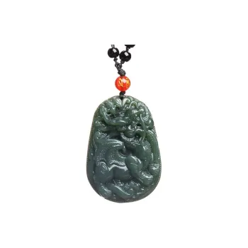 Jing Ruyu Necklaces Green Jade Unisex