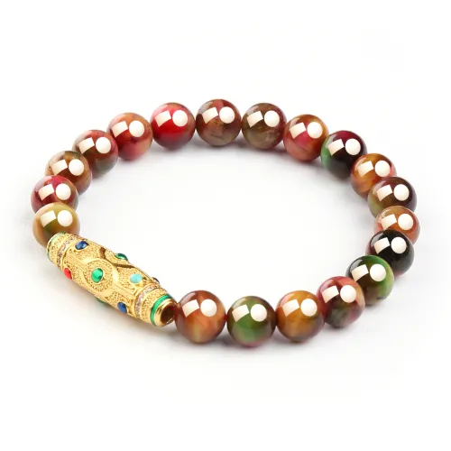 EADDA JEWELRY Tiger's Eye Stone Bracelets Unisex