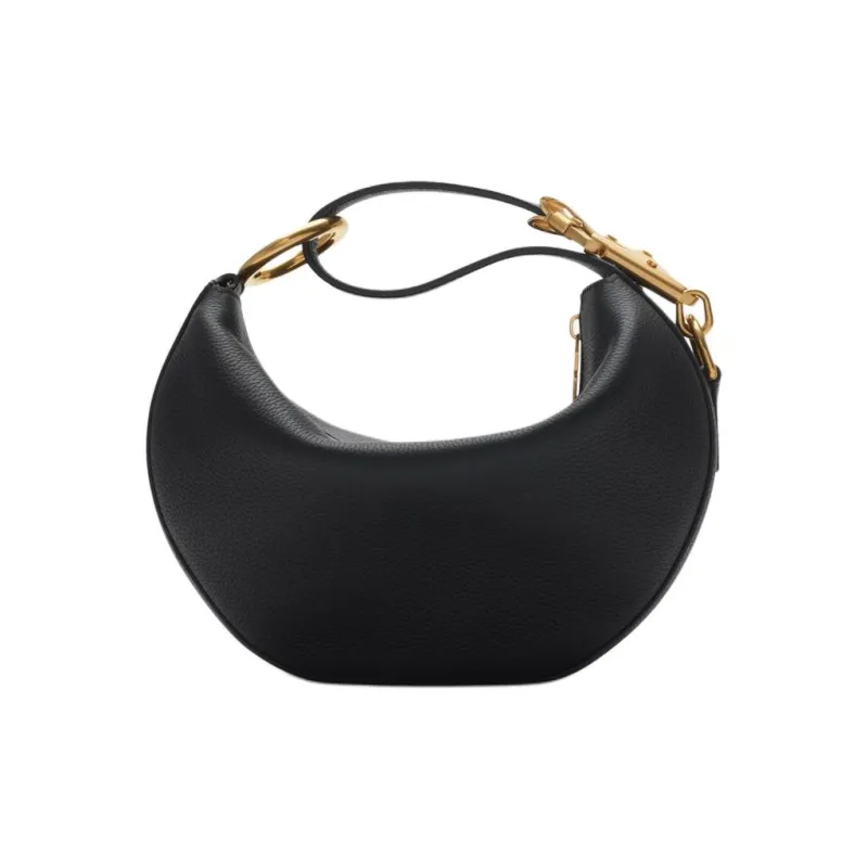 Burberry Knight Calfskin One Shoulder Handbags Mini Women's Black-2
