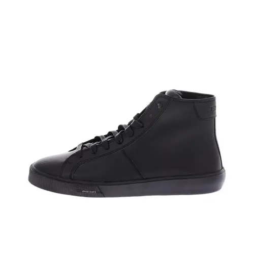 DIESEL Cushioned Slip-Resistant High-Top Sports Lifestyle Casual Shoes Men's Black