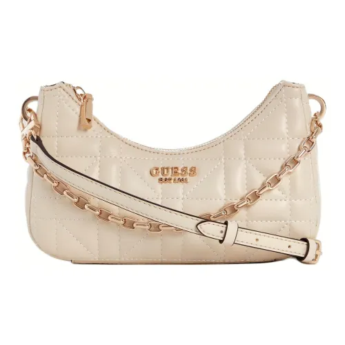GUESS Artificial Leather Handbag, Shoulder Bag, Crossbody Bag Mini Women's Gray White