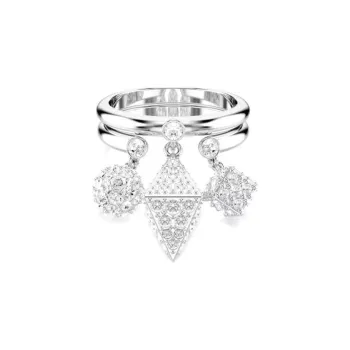 Swarovski Rhodium Plated Rings Women's White