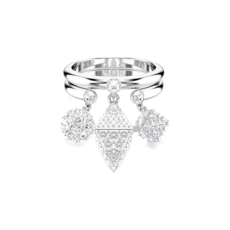 Swarovski Rhodium Plated Rings Women's White-0