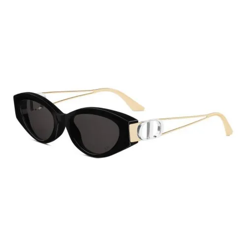 DIOR Acetate Metal Cat Eye Sunglasses Women's Black