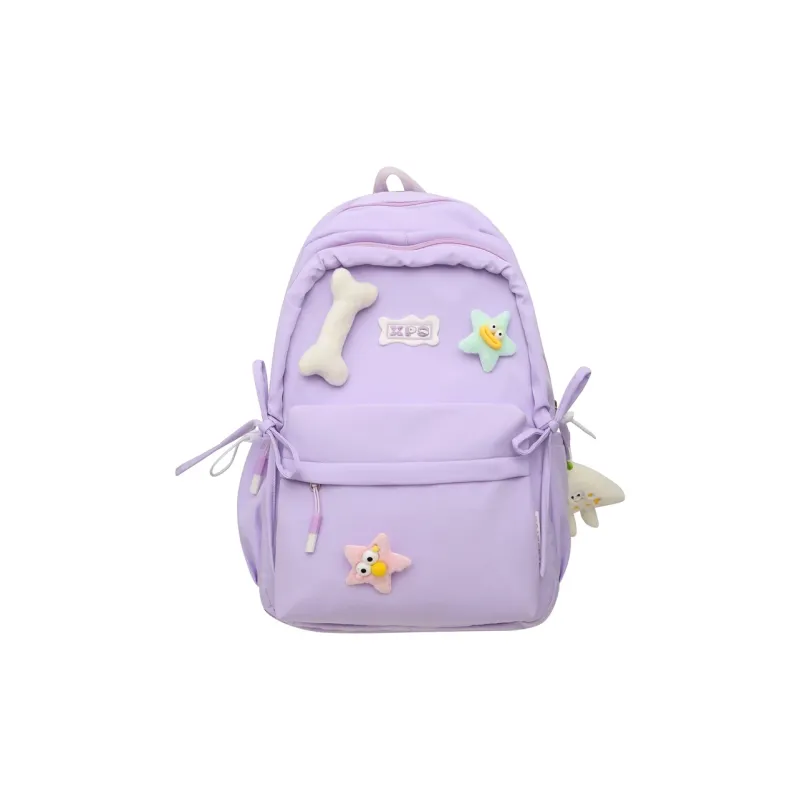 YUANTUZHE Nylon Backpack Women's Pink White Black Purple Yellow Green-4