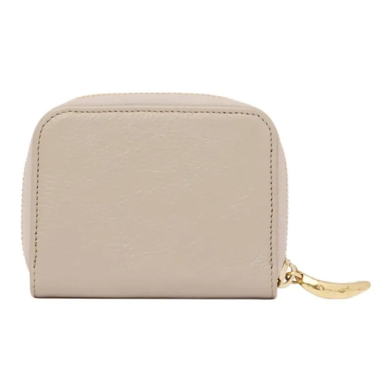 Chloe Grain Calfskin Coin Purse Women's Brown-2