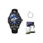 6033BP Black Dial Black Leather Strap