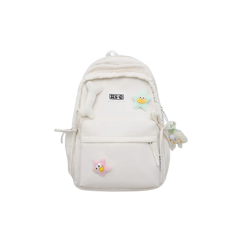 YUANTUZHE Nylon Backpack Women's Pink White Black Purple Yellow Green-1