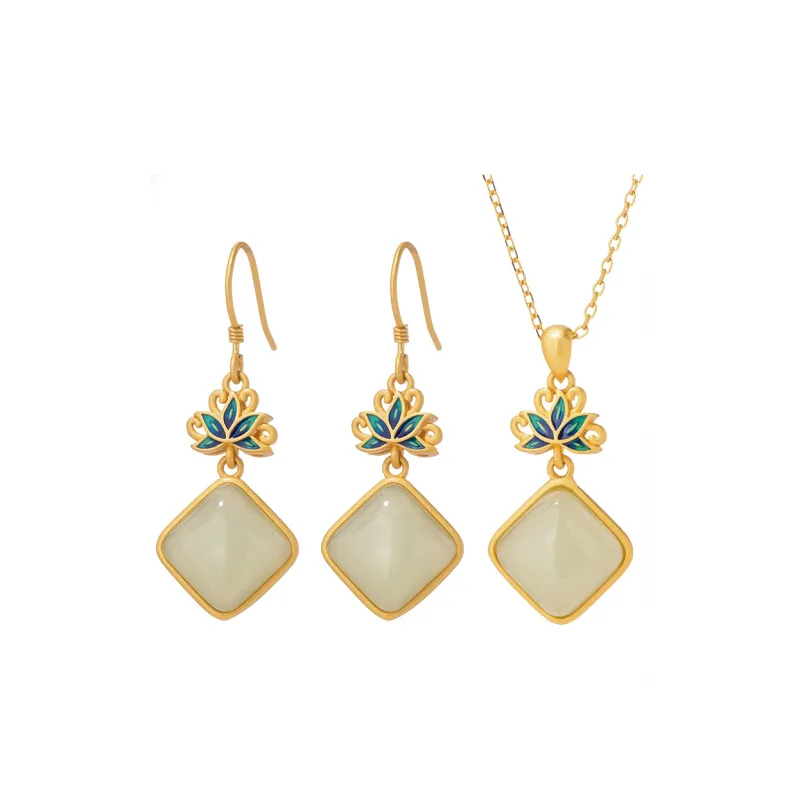 Encounter Gift Earrings Green Jade Women's-5