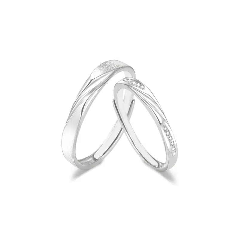 FANFRI Sterling Silver Rings Unisex Sweet Love Date Confession Box-0
