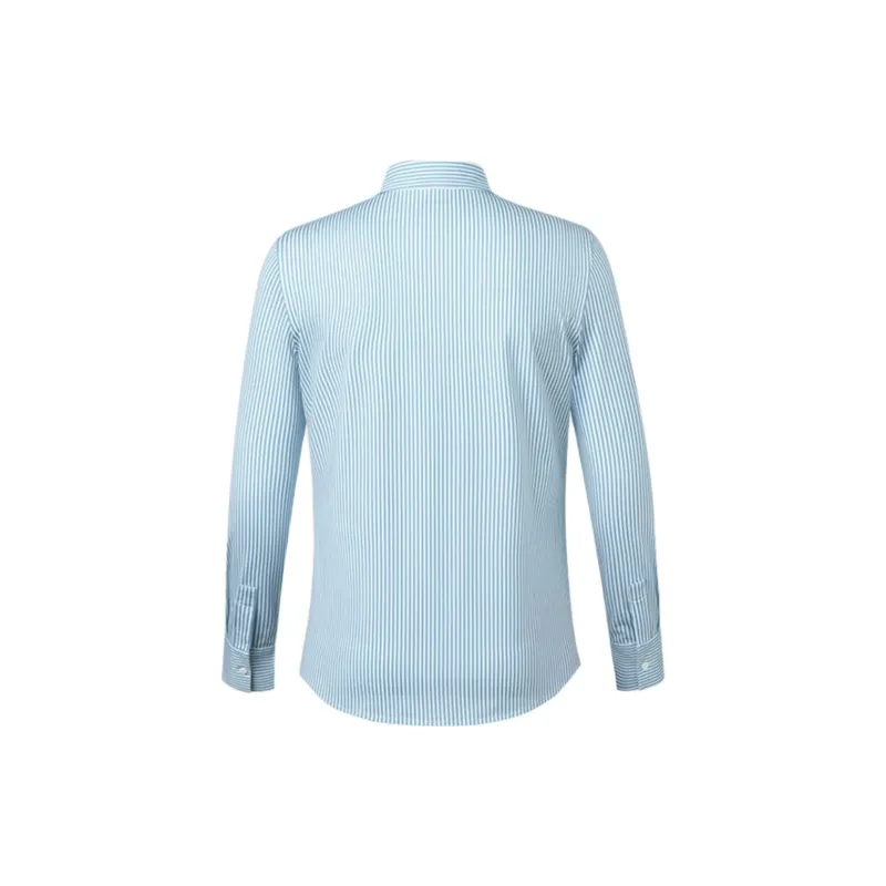 DEGRE ZERO Shirt Women's Soft Blue Stripes-1