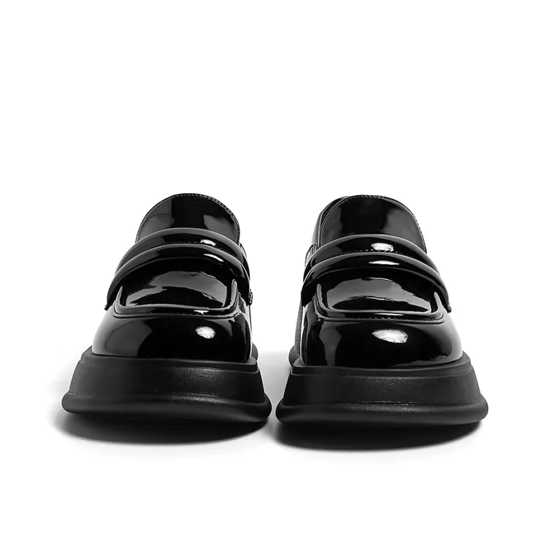 HUANQIU Loafers Women's Black-9