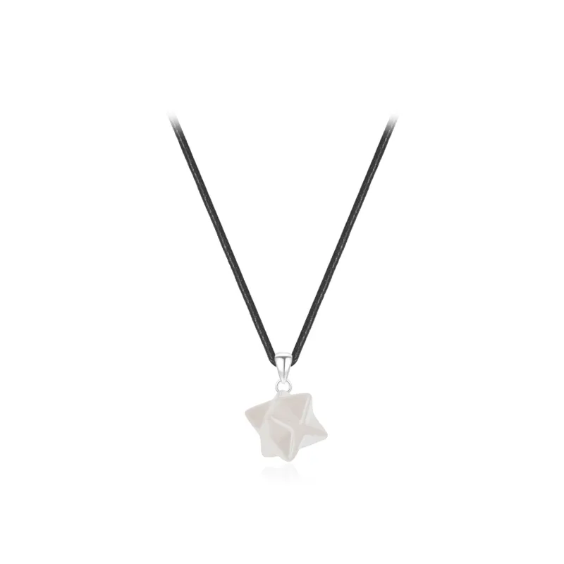 PRETTY DIARY Agate Necklaces Unisex-1
