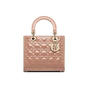DIOR Lady Dior Cow Leather Daisie Bag Handbag Shoulder Bag Crossbody Bag Medium Size Women's Warm Taupe Gray