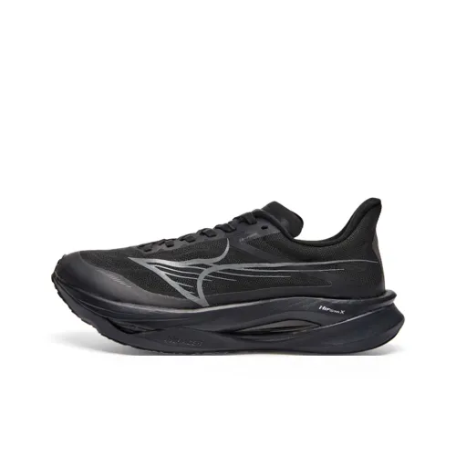 HEALTH Cushioning, Breathable, And Resilient Design Low Top Carbon Plate Running Shoes Unisex Backlight Black